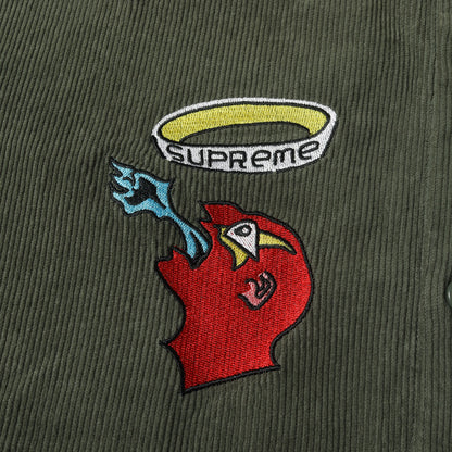 21AW ゴンズ グラフィック刺繍 コーデュロイ ワークシャツ(Gonz Corduroy Work Shirt)