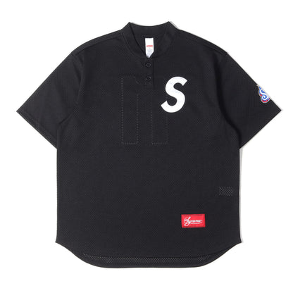 24AW Sロゴ ヘンリーネック メッシュジャージ ベースボールシャツ(S Logo Baseball Henley)