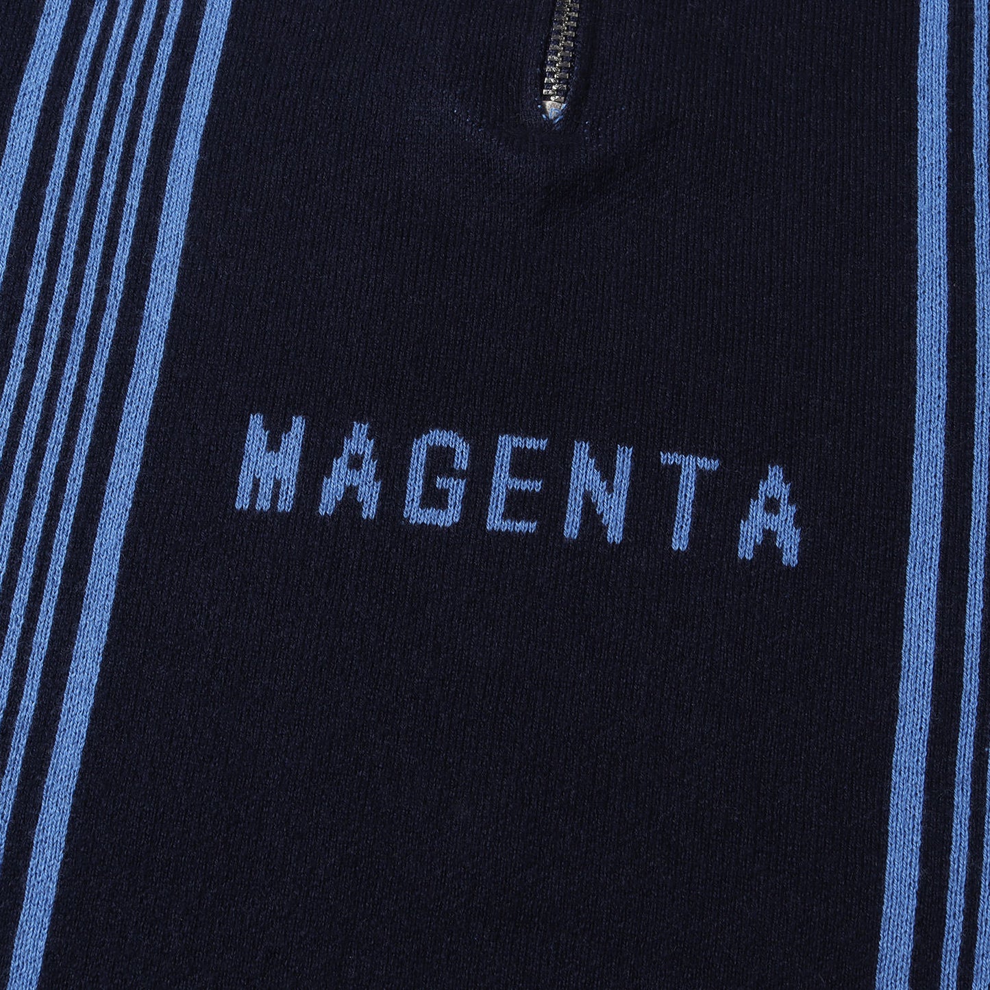 25SS コットンニット ロングスリーブ ジップ ポロシャツ(KNIT POLO)