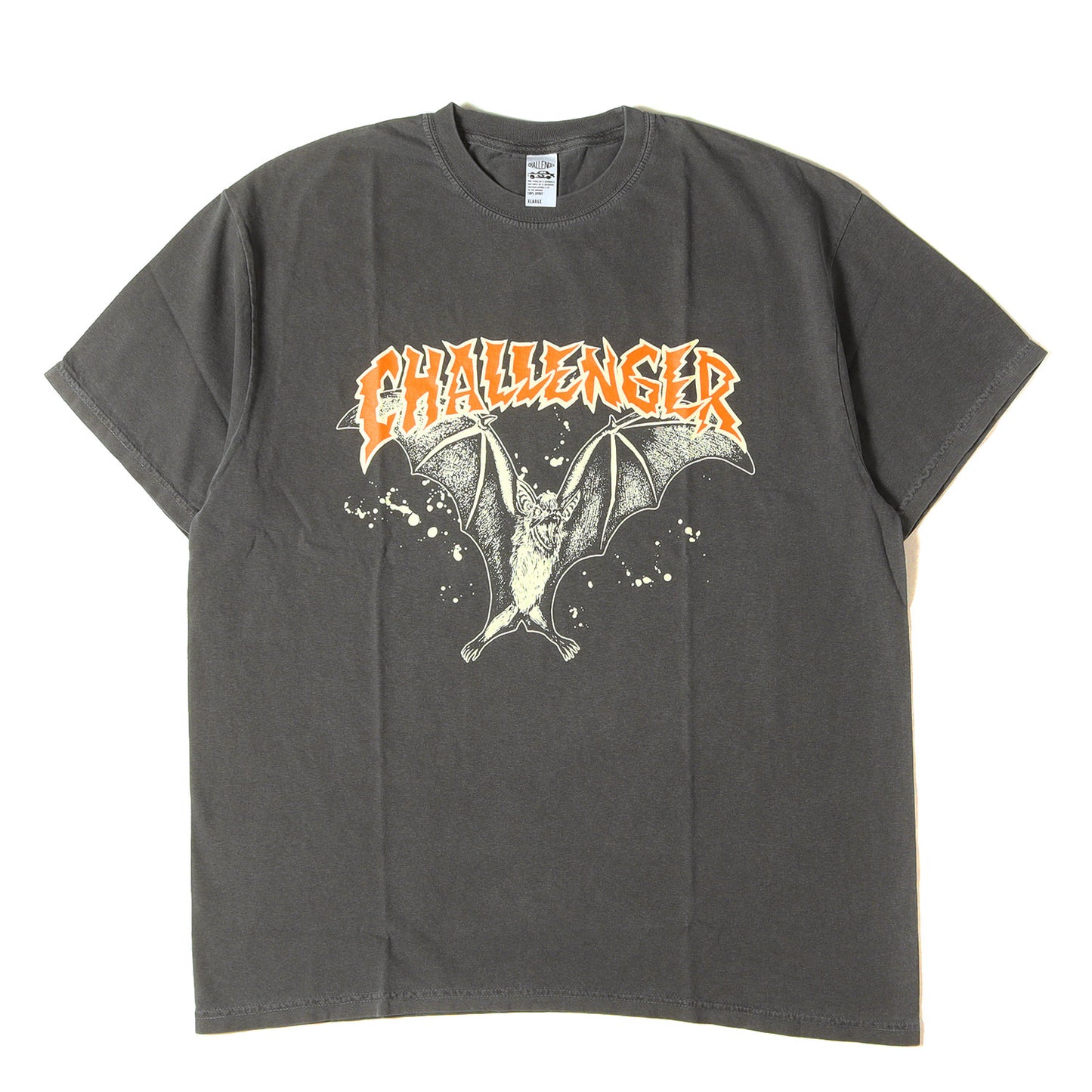 24SS ウォッシュ加工 ホラー グラフィック Tシャツ(BAT TEE)