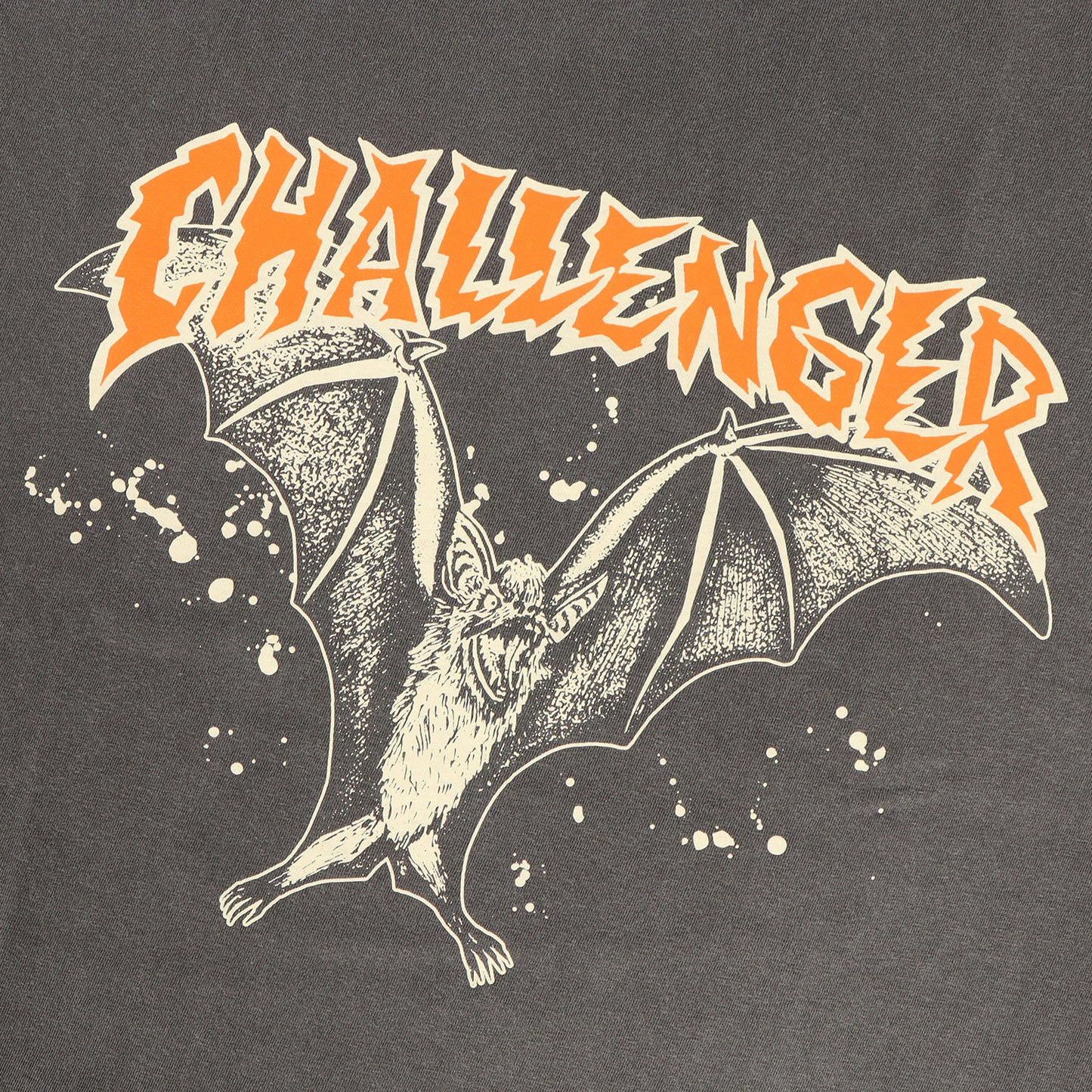 24SS ウォッシュ加工 ホラー グラフィック Tシャツ(BAT TEE)