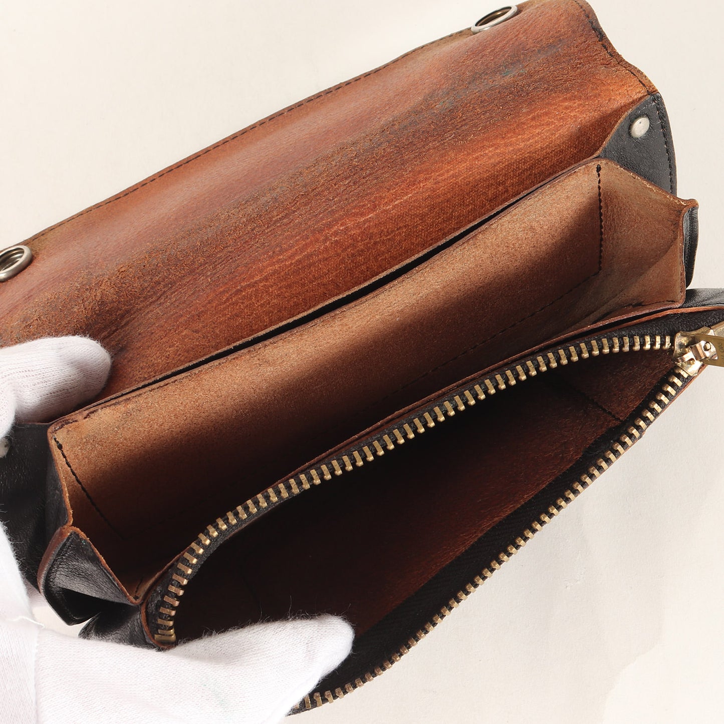 08AW ×PORTER 初期 刻印ボタン レザー ロングウォレット / 長財布(T-WALLET)