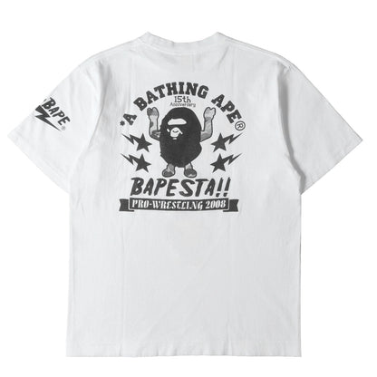 00s 15周年記念 ベイプスタプロレスリング 武藤敬司 Mr.610 & NIGO & ベビーマイロ Tシャツ