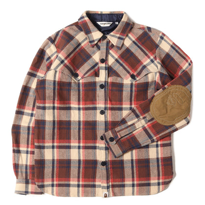 00s NFS限定 ラブジェネチェック エルボーパッチ付き CPO ネルシャツ