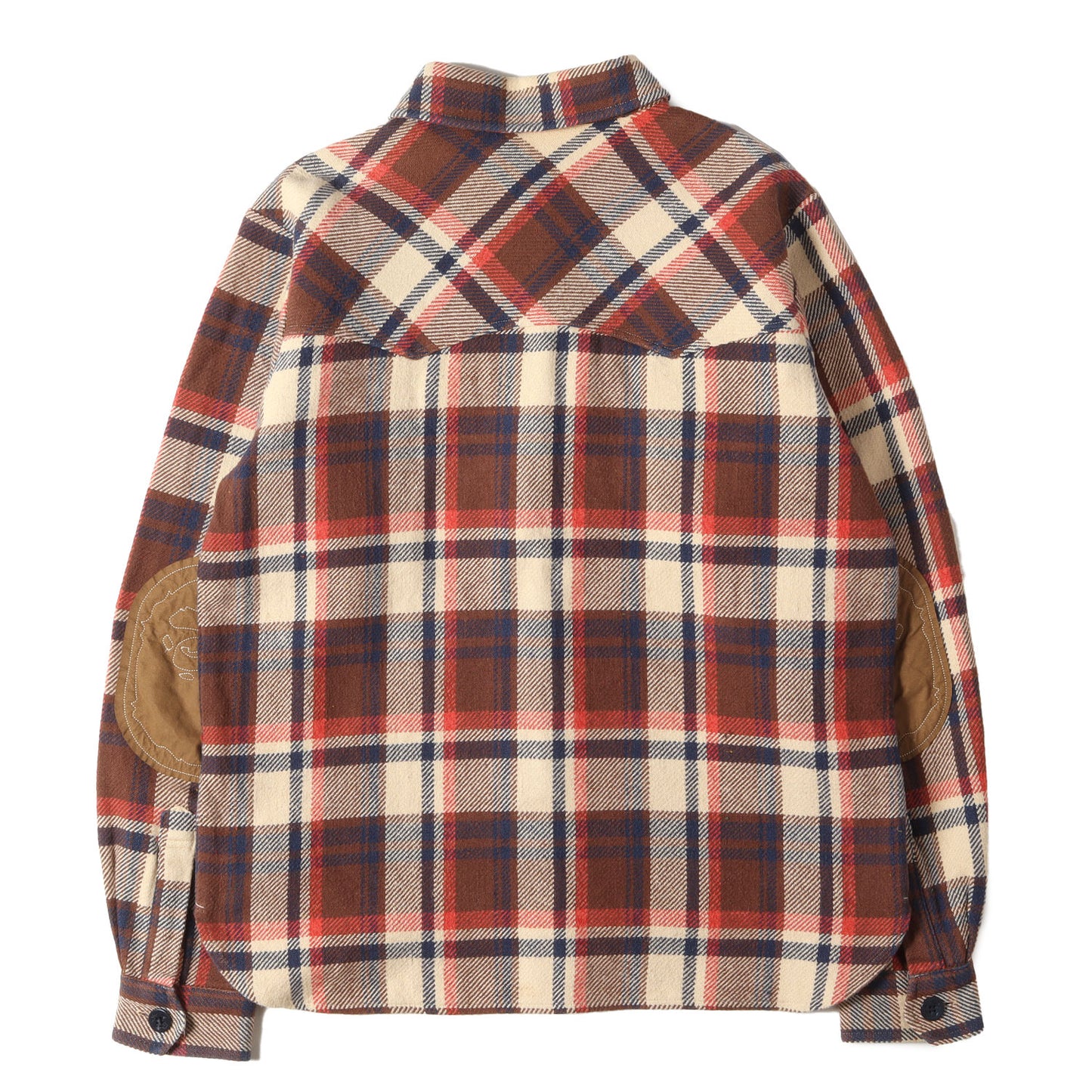 00s NFS限定 ラブジェネチェック エルボーパッチ付き CPO ネルシャツ