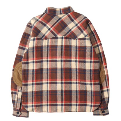 00s NFS限定 ラブジェネチェック エルボーパッチ付き CPO ネルシャツ