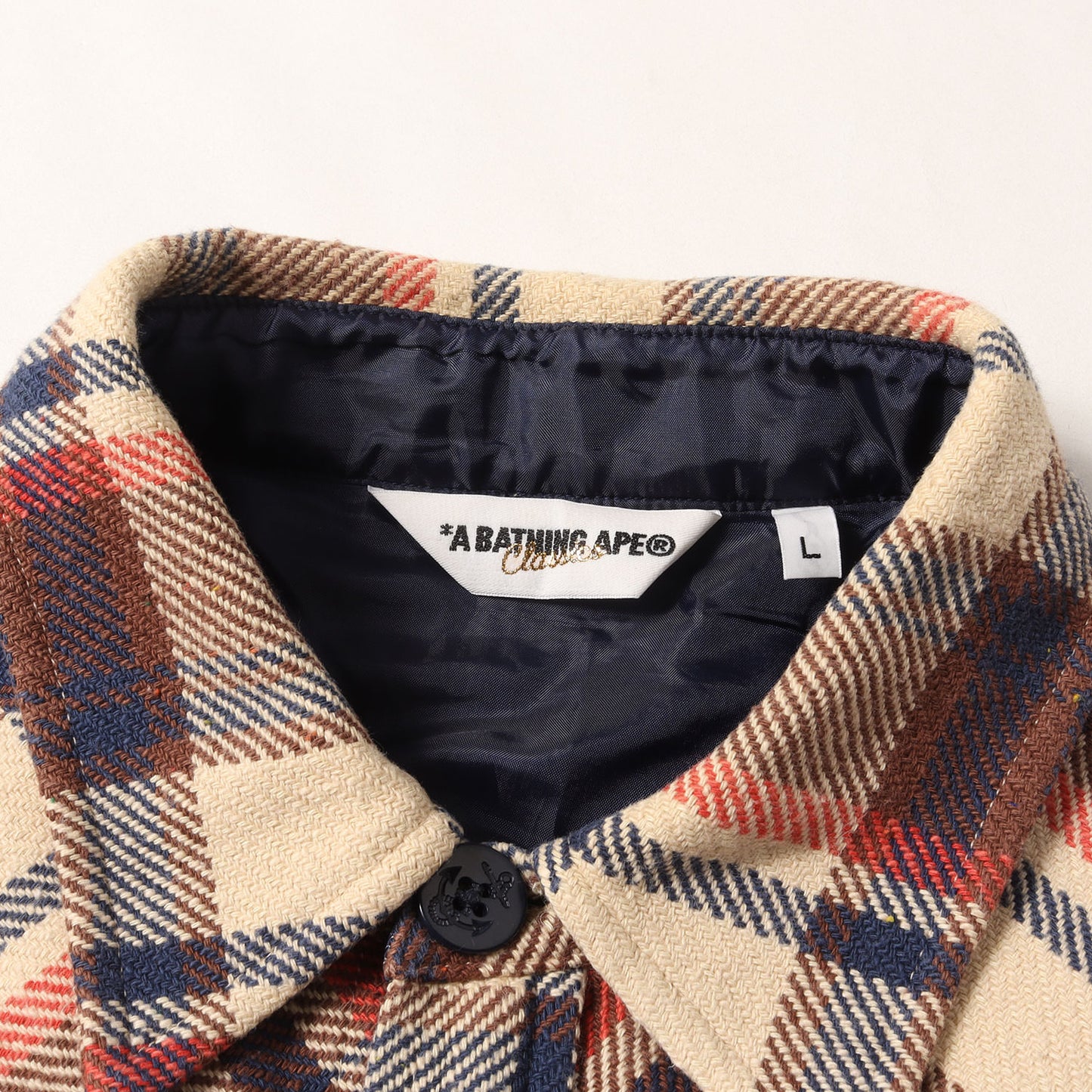 00s NFS限定 ラブジェネチェック エルボーパッチ付き CPO ネルシャツ