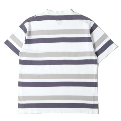 90s 紺タグ OLD STUSSY ボーダー クルーネック Tシャツ