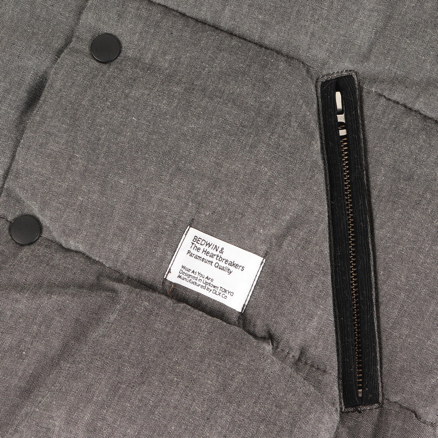 コーデュロイヨーク シャンブレー ダウンベスト