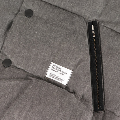 コーデュロイヨーク シャンブレー ダウンベスト