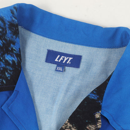 25SS マンハッタン 風景柄 レーヨン オープンカラー 半袖シャツ(CITYSCAPE ALLOVER PATTERN SHIRT)
