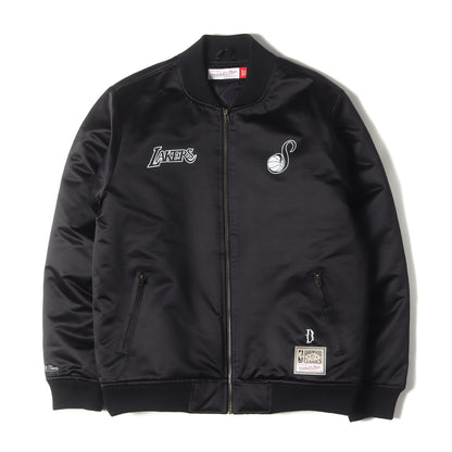 24SS ×Agust D ×ロサンゼルス・レイカーズ サテン ボンバージャケット(Bomber Jacket)
