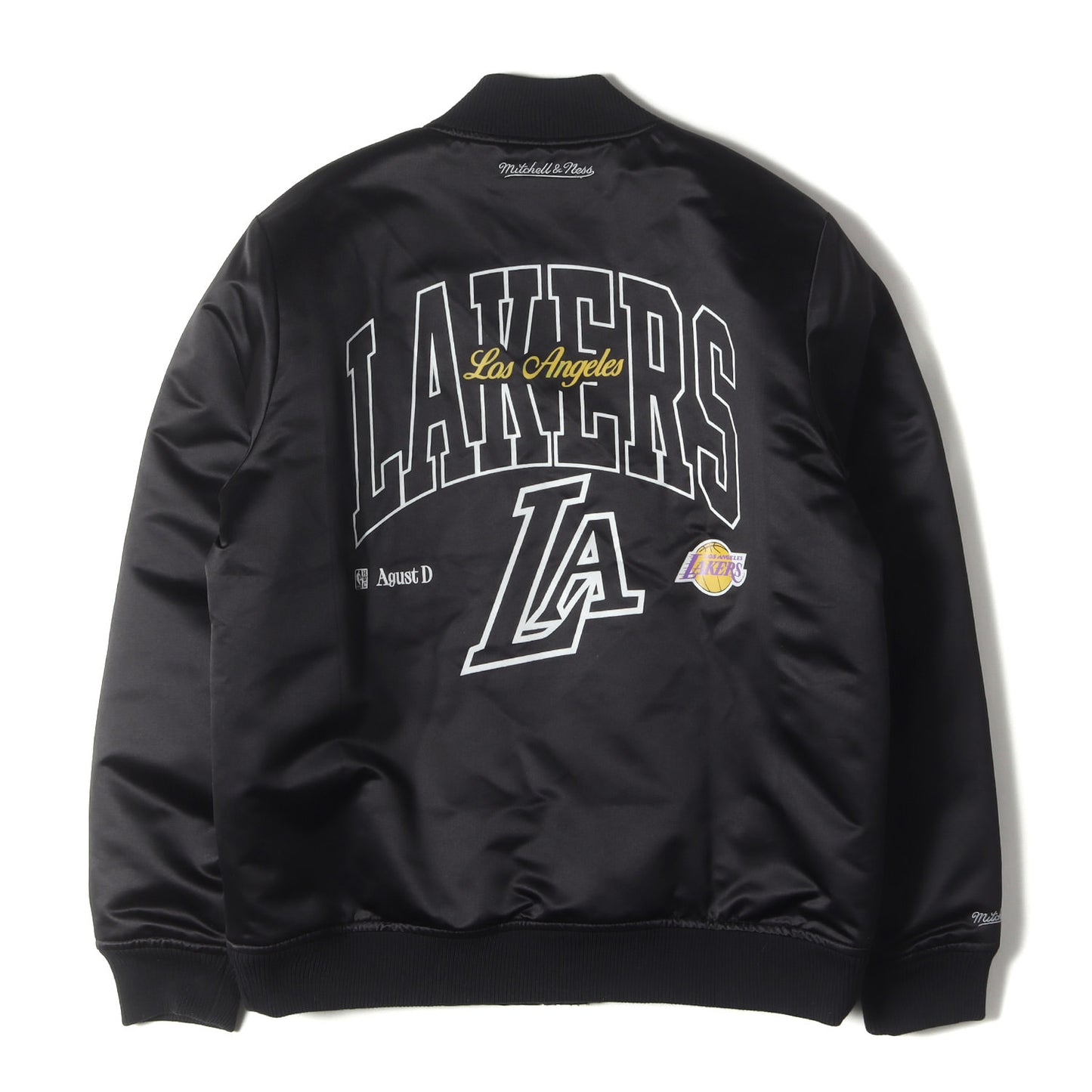 24SS ×Agust D ×ロサンゼルス・レイカーズ サテン ボンバージャケット(Bomber Jacket)