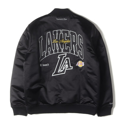 24SS ×Agust D ×ロサンゼルス・レイカーズ サテン ボンバージャケット(Bomber Jacket)