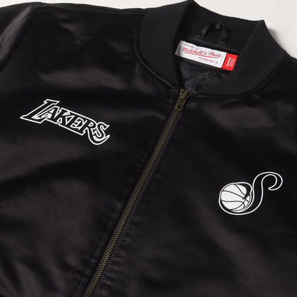 24SS ×Agust D ×ロサンゼルス・レイカーズ サテン ボンバージャケット(Bomber Jacket)