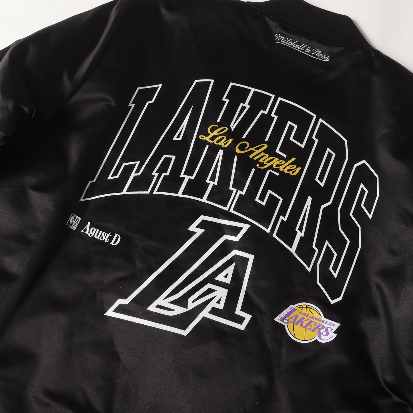24SS ×Agust D ×ロサンゼルス・レイカーズ サテン ボンバージャケット(Bomber Jacket)