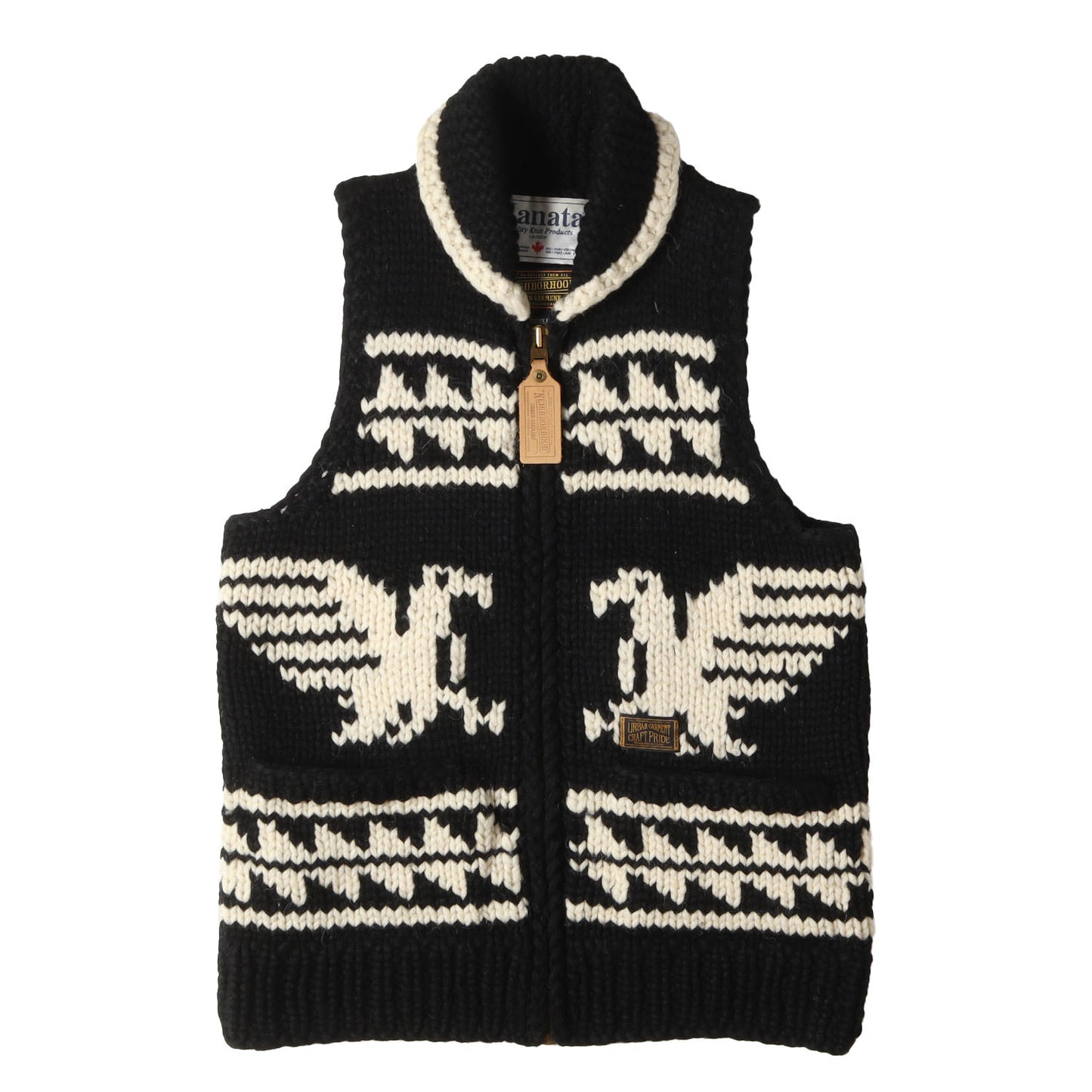 ×KANATA イーグル カウチンニット ベスト(KANATA. EAGLE / W-COWICHAN. VEST)