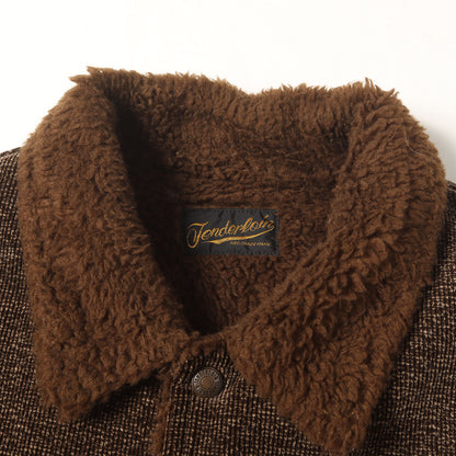 ごま塩 コーデュロイ サドル ボアジャケット(T-SADDLE JIMON JKT)
