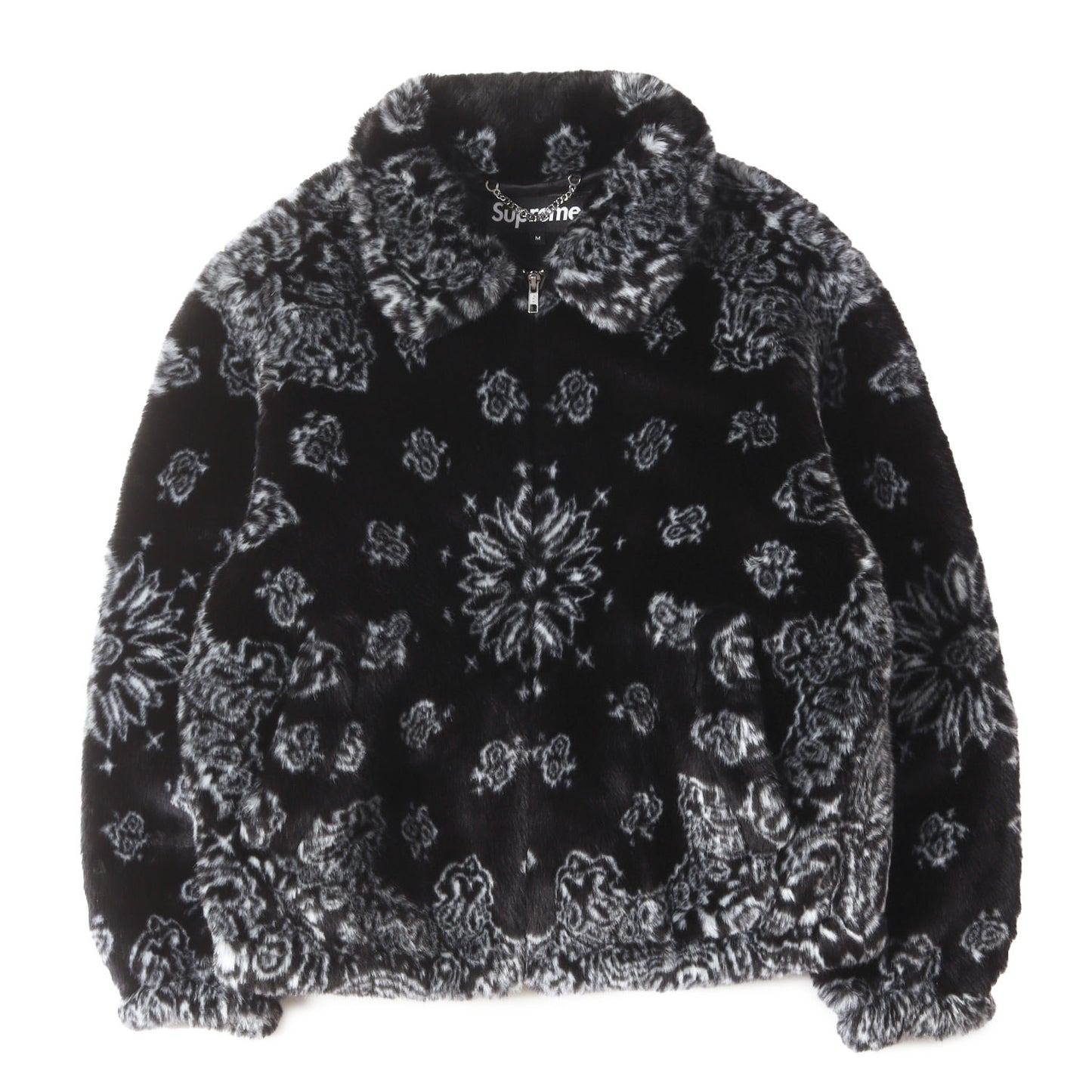 21SS バンダナ柄 フェイクファー ボンバージャケット(Bandana Faux Fur Bomber Jacket)