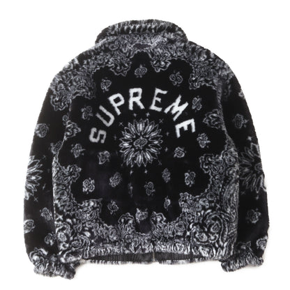 21SS バンダナ柄 フェイクファー ボンバージャケット(Bandana Faux Fur Bomber Jacket)