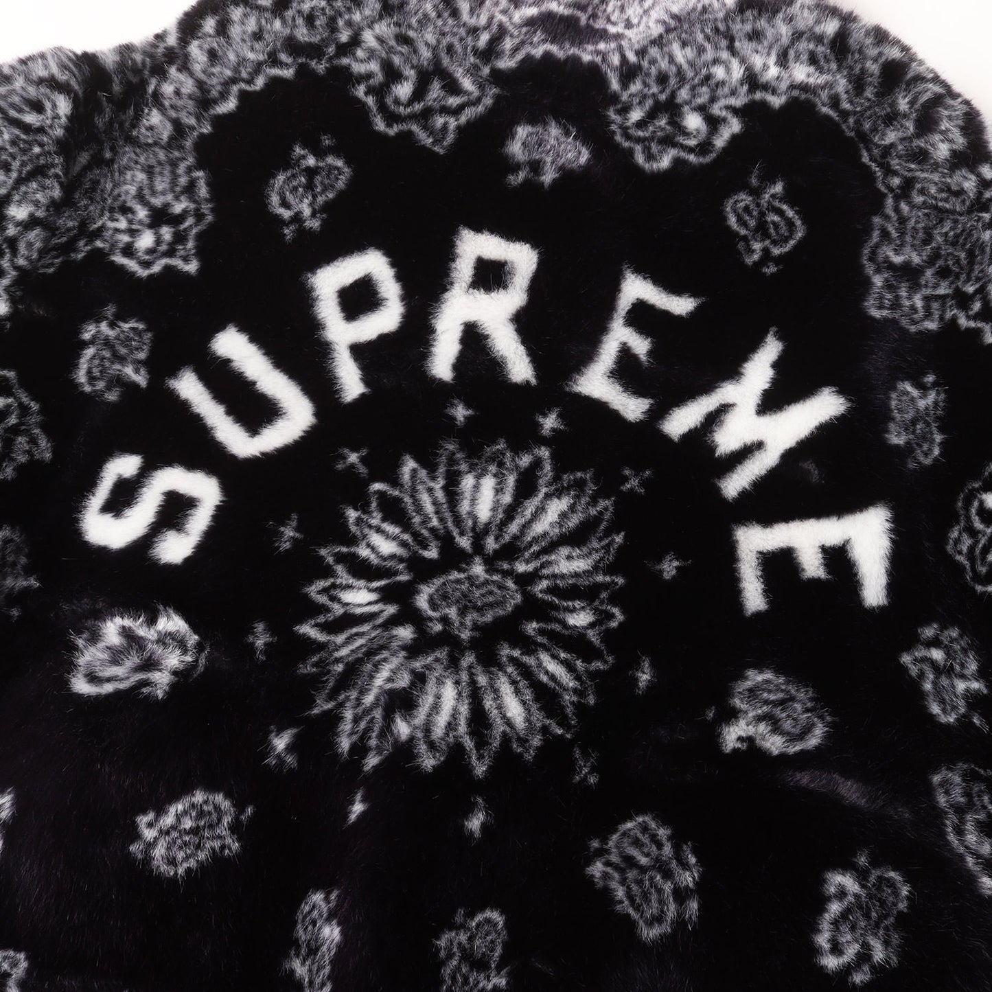 21SS バンダナ柄 フェイクファー ボンバージャケット(Bandana Faux Fur Bomber Jacket)