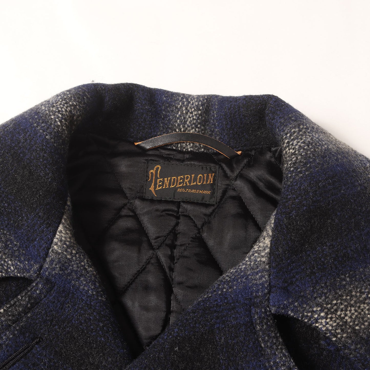 09AW オンブレチェック メルトンウール レイルローダー Pコート(T-RAIL COAT)