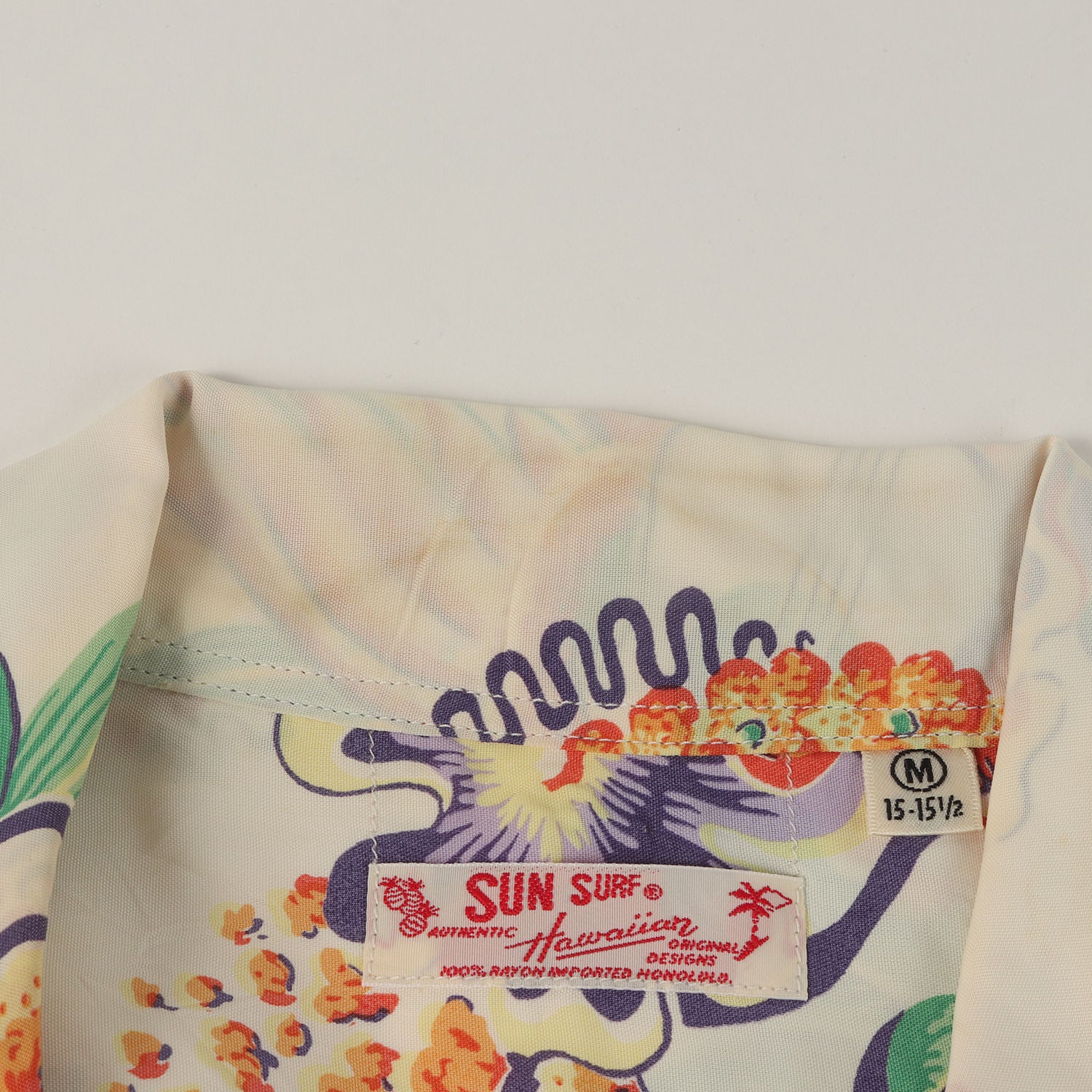 SUN SURF (サンサーフ) 00s マッキントッシュ ウクレレ柄 レーヨン