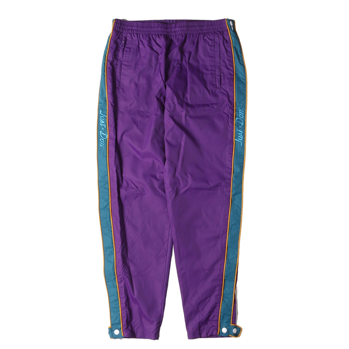 ×Just Don レオパードライン ナイロン トラックパンツ(Trackpant)