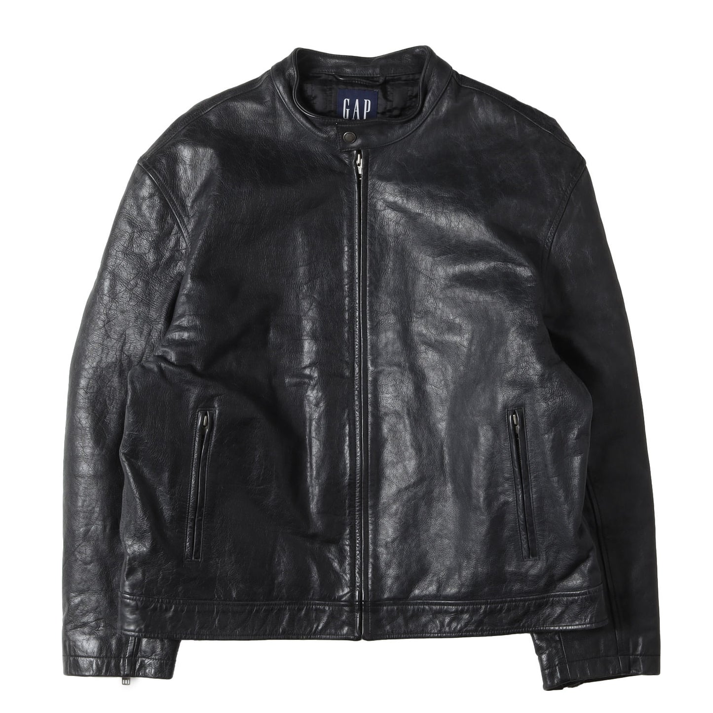 [人気モデル OLD GAP] 00s レザー シングル ライダース ジャケット