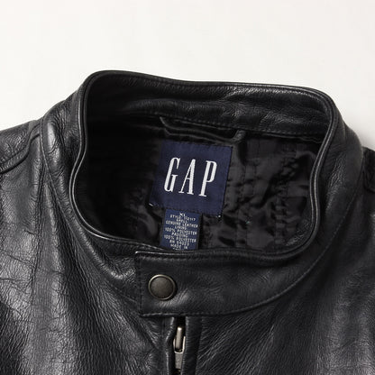 [人気モデル OLD GAP] 00s レザー シングル ライダース ジャケット