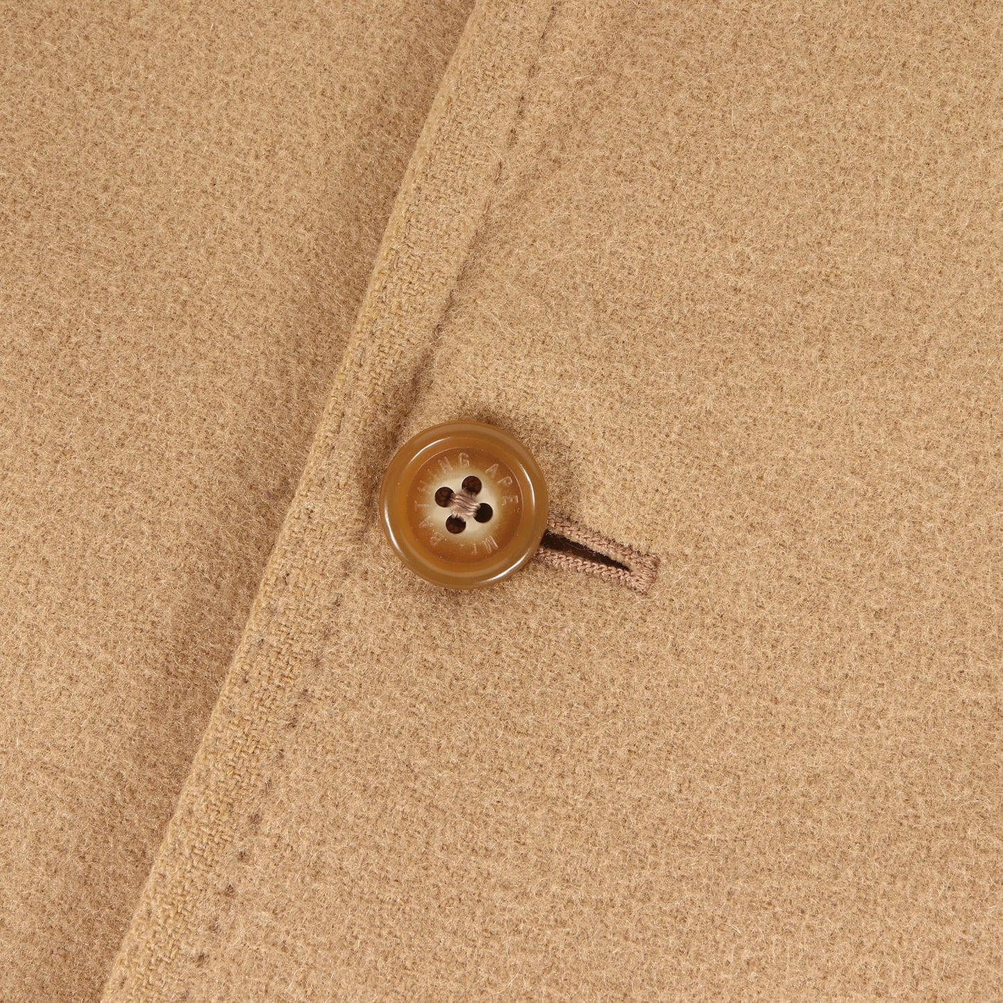 MR. BATHING APE メルトンウール 裏地ジャガードカモ チェスターコート