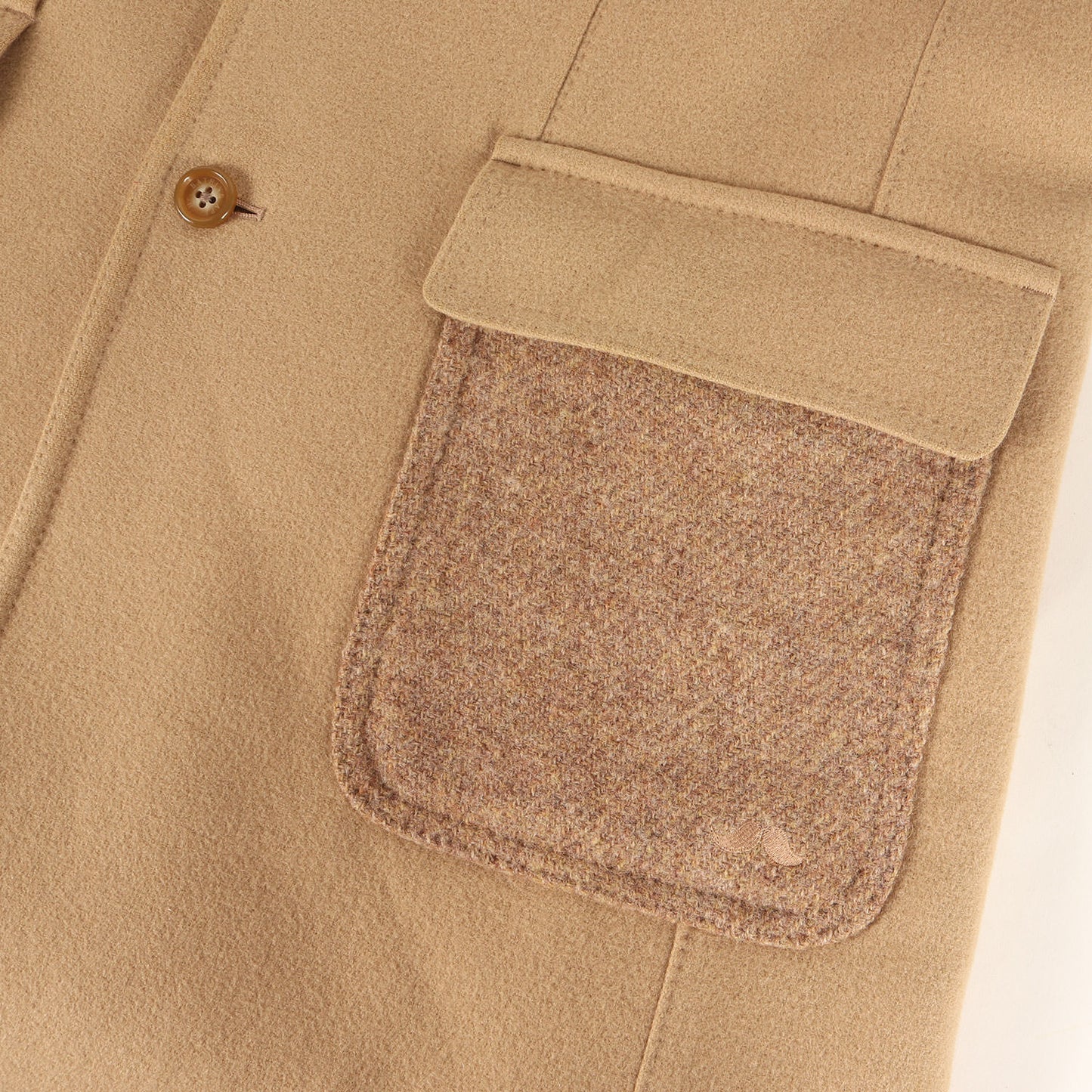 MR. BATHING APE メルトンウール 裏地ジャガードカモ チェスターコート