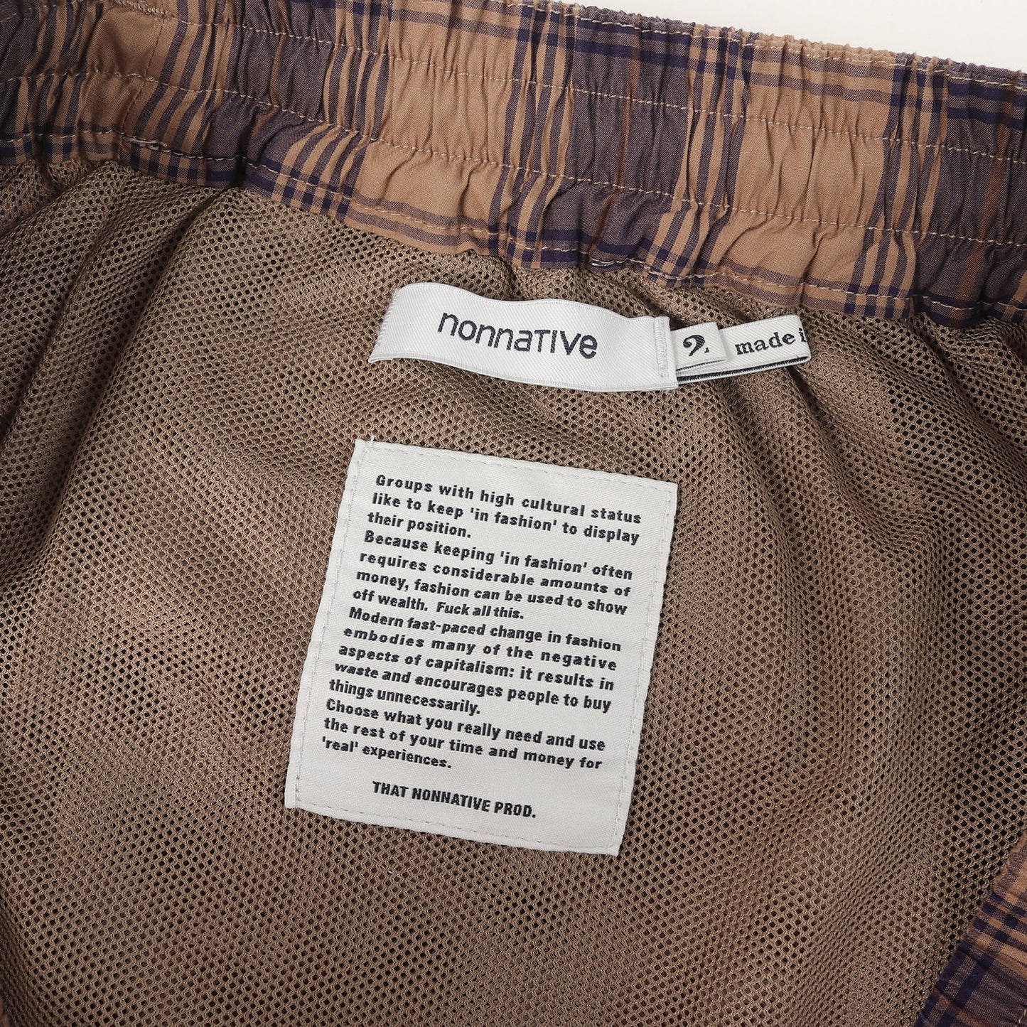 24SS タータンチェック コットン イージーショーツ(HIKER EASY SHORTS COTTON TYPEWRITER TARTAN CHECK)