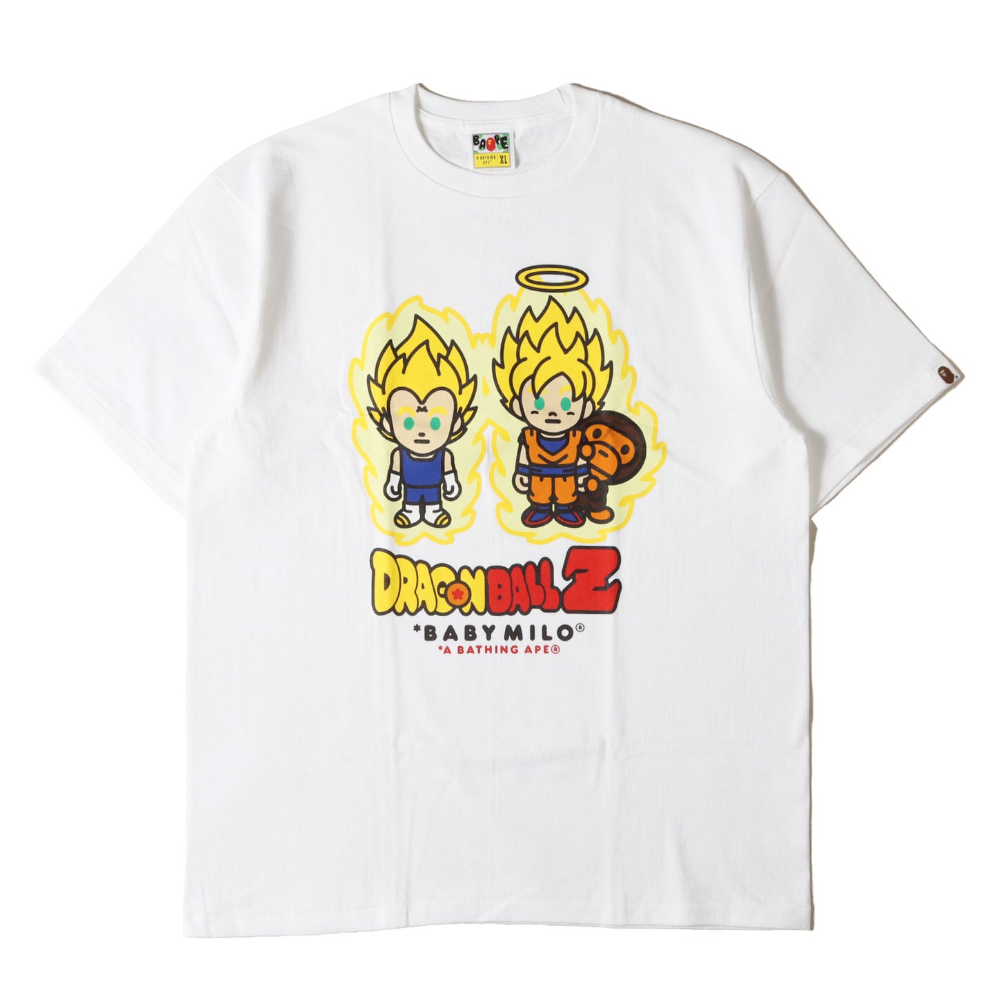 22SS ×ドラゴンボール Z 魔人ブウ編 超サイヤ人ベジータ & 孫悟空 & ベビーマイロ Tシャツ