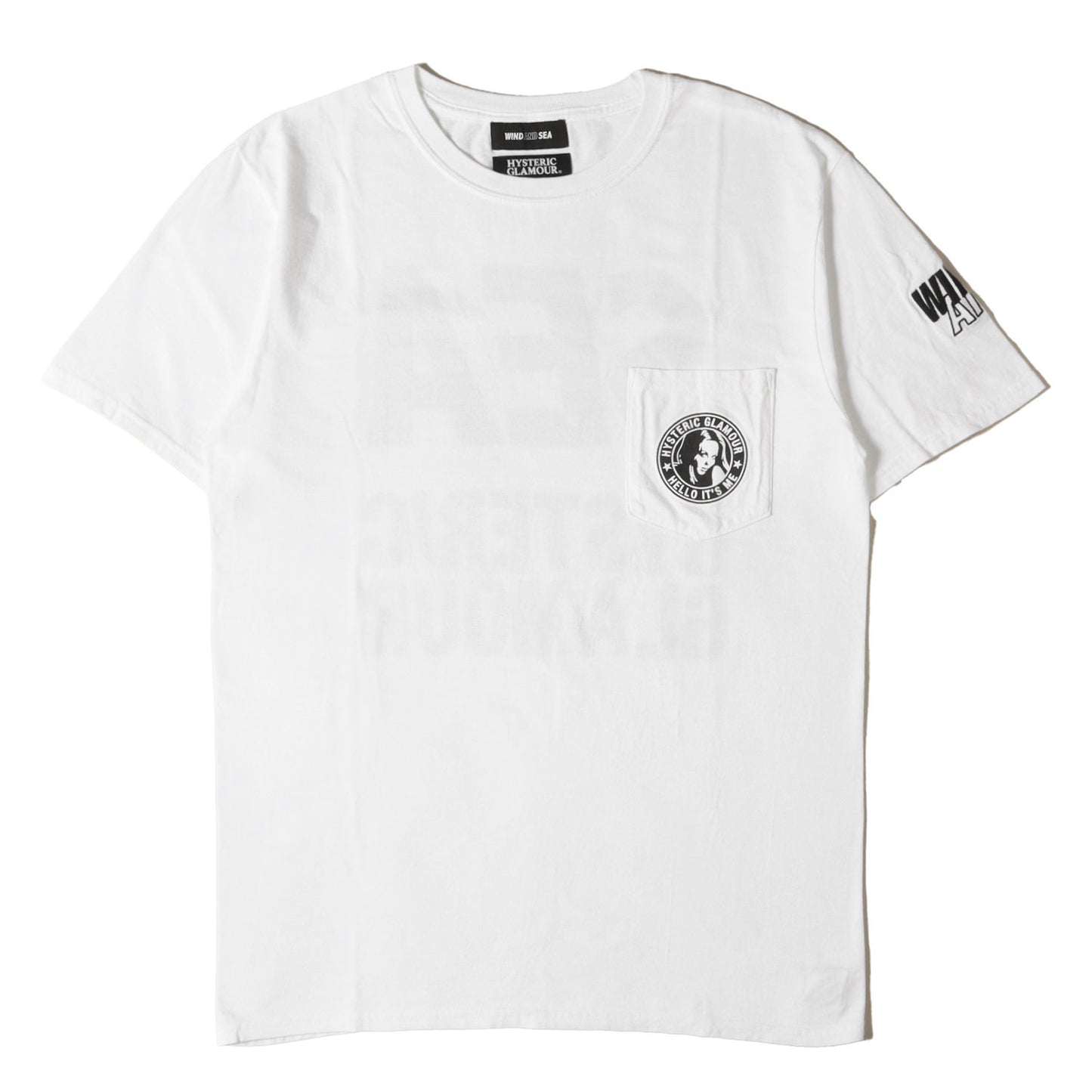 ×HYSTERIC GLAMOUR ブランドロゴ ポケット Tシャツ