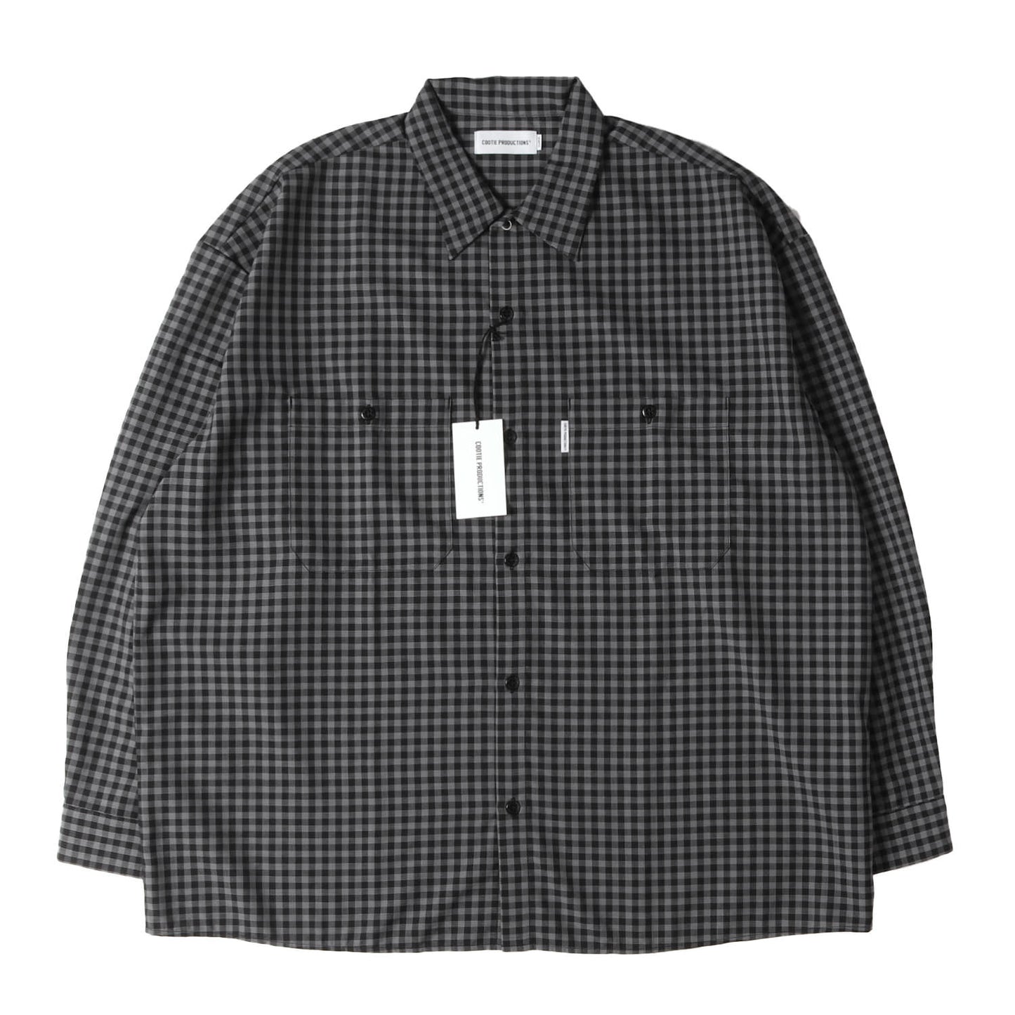 25SS ギンガムチェック オーバーサイズ ワークシャツ(T/W Work L/S Shirt)