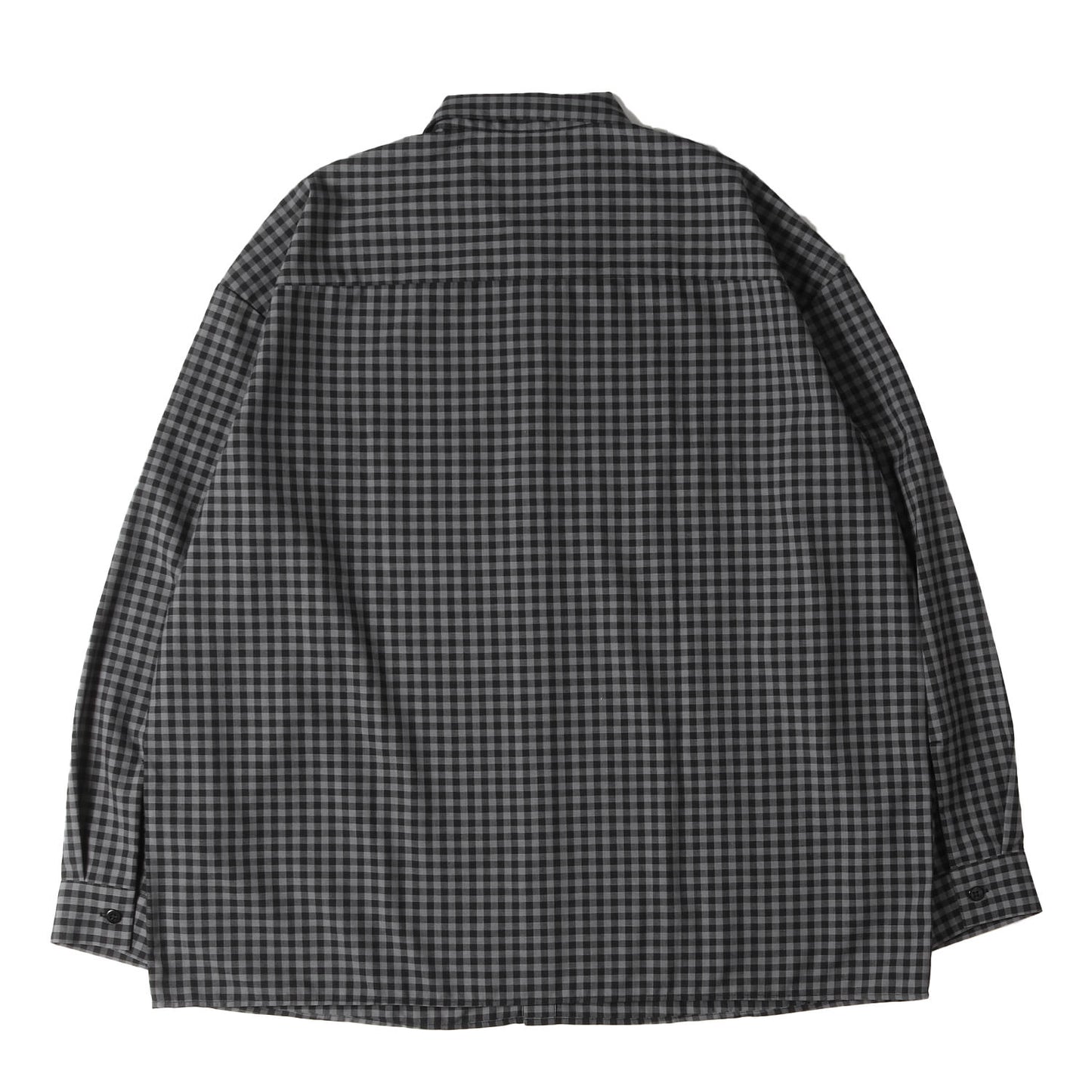 25SS ギンガムチェック オーバーサイズ ワークシャツ(T/W Work L/S Shirt)