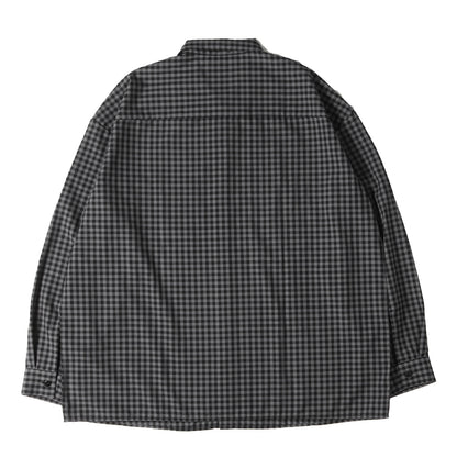 25SS ギンガムチェック オーバーサイズ ワークシャツ(T/W Work L/S Shirt)