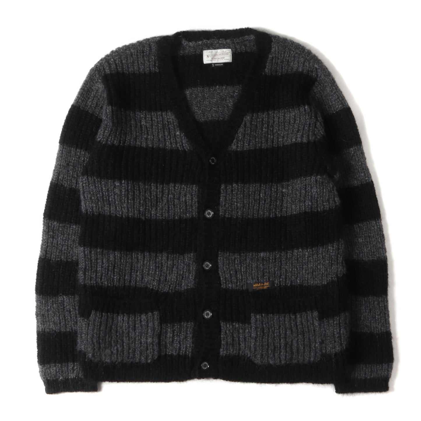 ボーダー モヘヤニット カーディガン(DIP / MW-CARDIGAN. LS)