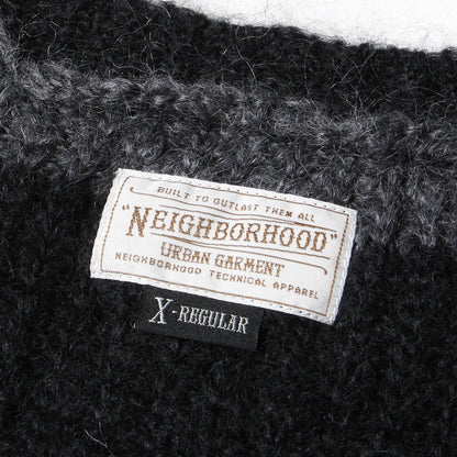 ボーダー モヘヤニット カーディガン(DIP / MW-CARDIGAN. LS)