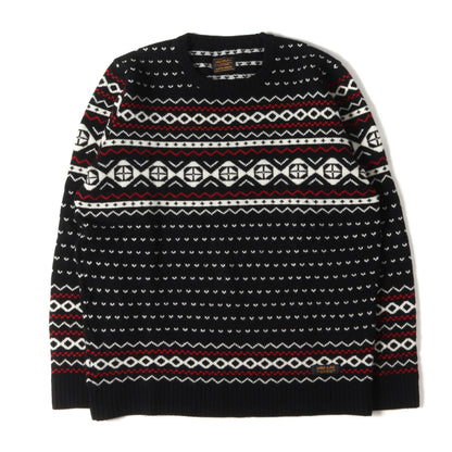 ノルディック柄 ウールニット セーター(NORDICA / W-CREW. LS)
