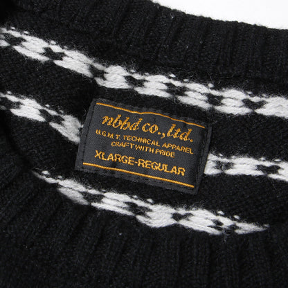 ノルディック柄 ウールニット セーター(NORDICA / W-CREW. LS)