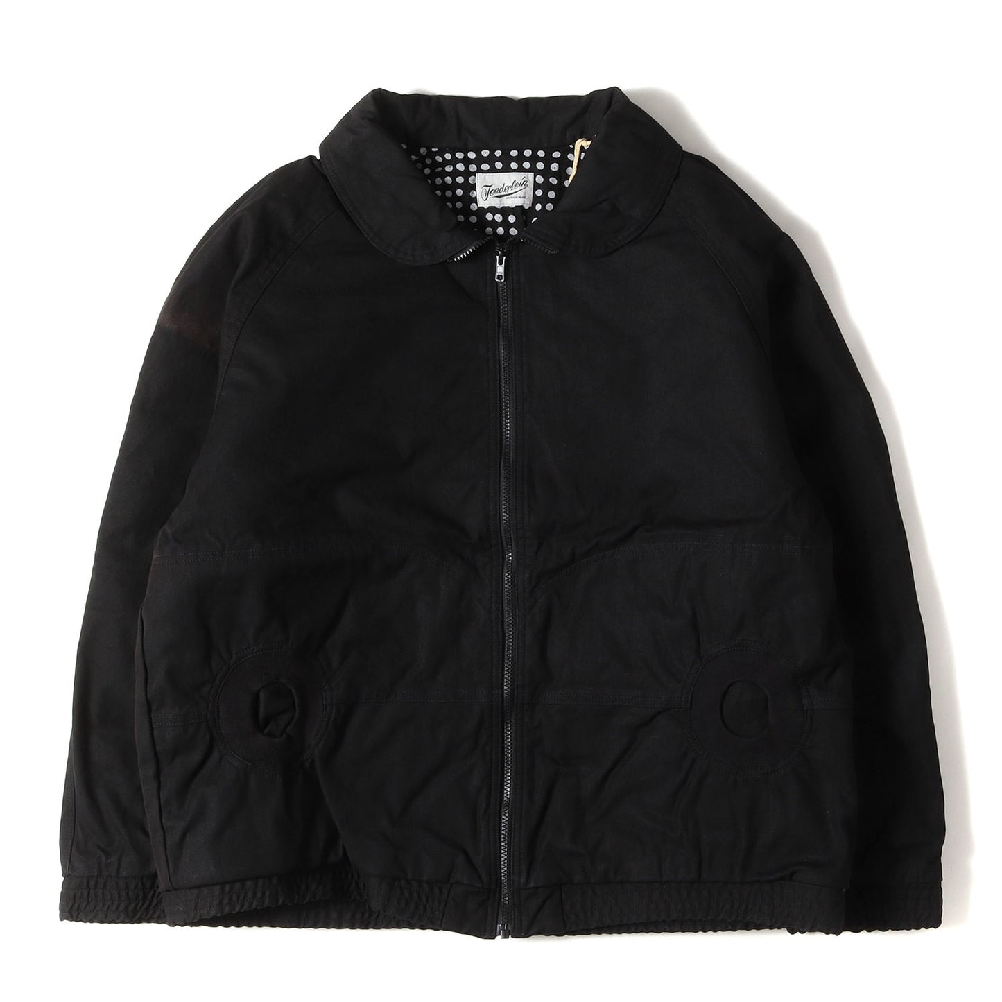 裏地ドット柄 ダック フルジップ ジャケット(DUCK JKT)