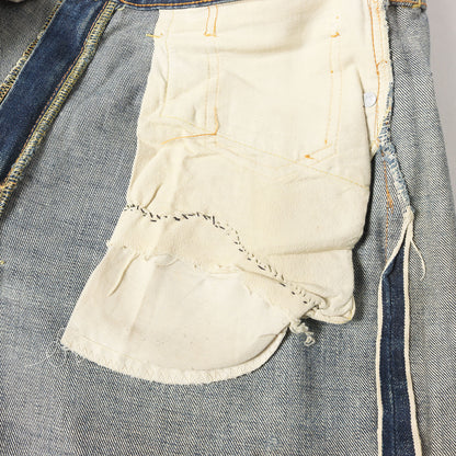 [雰囲気抜群 希少モデル] 60s 502 Big E デニムパンツ / USA製 ボタン裏刻印4