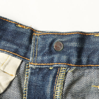 [雰囲気抜群 希少モデル] 60s 502 Big E デニムパンツ / USA製 ボタン裏刻印4