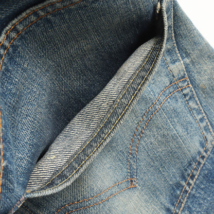 [雰囲気抜群 希少モデル] 60s 502 Big E デニムパンツ / USA製 ボタン裏刻印4