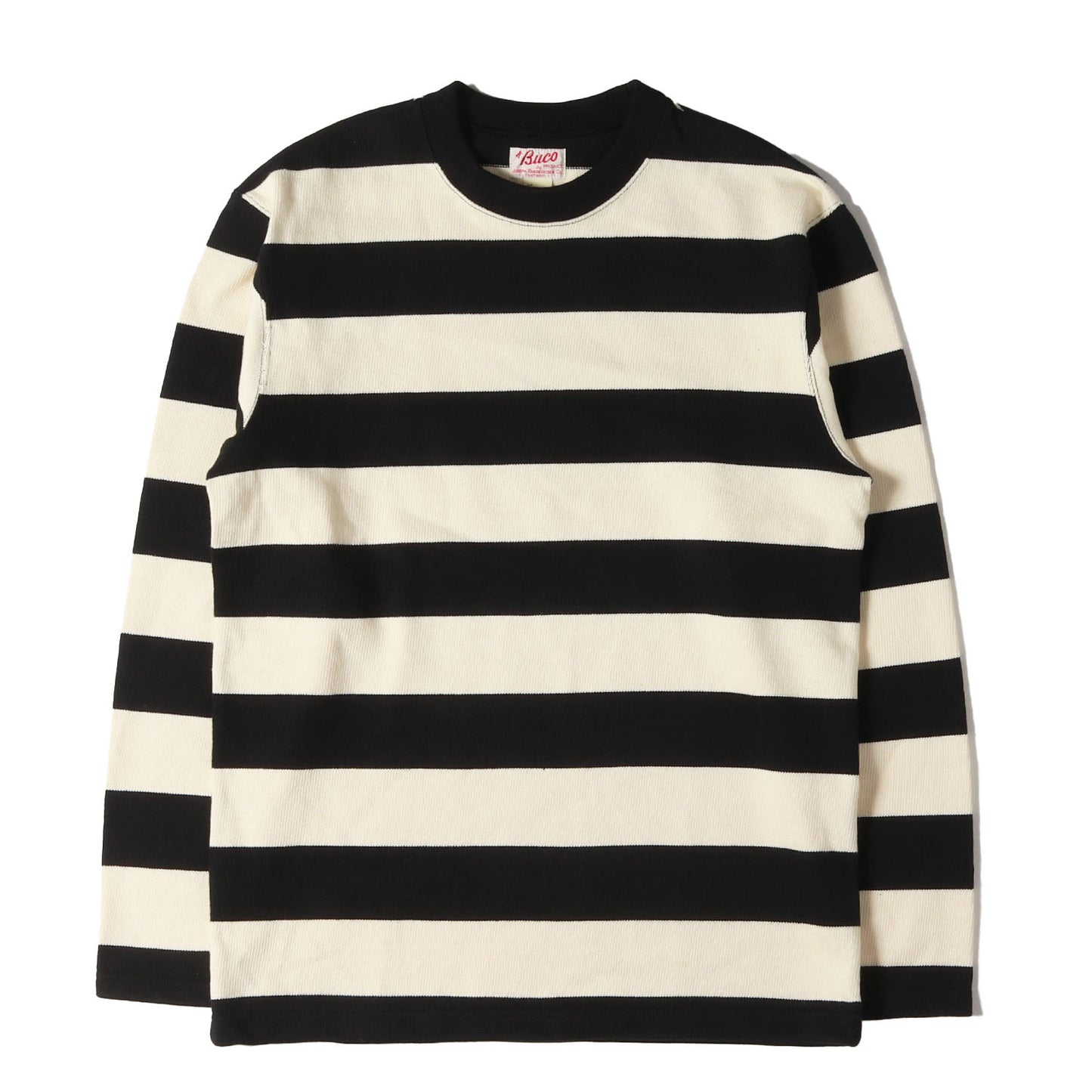 [BUCO 人気モデル] ヘビー コットンジャージー ボーダー ロングスリーブ Tシャツ (STRIPE RACING JERSEY)