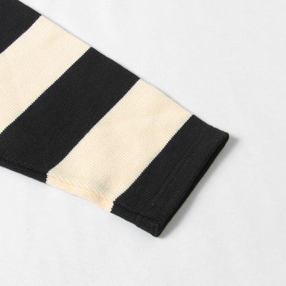 [BUCO 人気モデル] ヘビー コットンジャージー ボーダー ロングスリーブ Tシャツ (STRIPE RACING JERSEY)