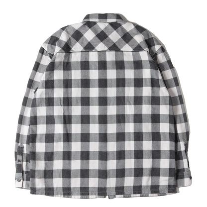 26SS ガーメントダイ加工 ブロックチェック ネルシャツ(GARMENT DYED BLOCK CHECK SHIRT LS)