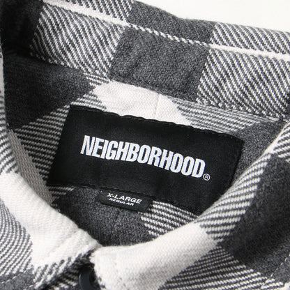 26SS ガーメントダイ加工 ブロックチェック ネルシャツ(GARMENT DYED BLOCK CHECK SHIRT LS)